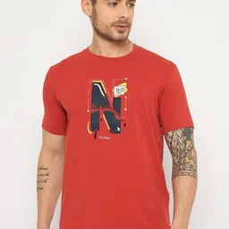 Duke Graphic Printed Round Neck Applique Slim Fit Cotton T-shirt-picture-2