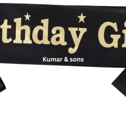 Elegant Birthday Girl Black Sash Perfect Party Accessory for Special Celebration-23