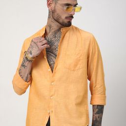 VASTRADO Men Classic Slim Fit Opaque Casual Shirt-image-17