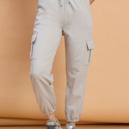 Roadster Women High-Rise Easy Wash Cargos Trousers-picture-36