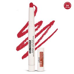 Adbeni Non-Transfer Long Lasting Matte Lip Crayon Lipstick With Jojoba Oil - POP Red 04-0