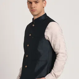 Turtle Woven Nehru Jacket image 4