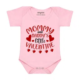 Arvesa Me And Daddy'S Little ValentinePrinted Romper-picture-10