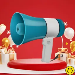 Handheld Megaphone with Siren, Microphone & Rechargeable for Outdoor EventsB208 Megaphone Portable Megaphone Siren Loudspeaker Function &Long Battery BackupQ208 Outdoor PA System-17