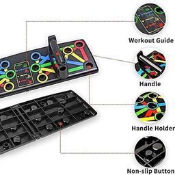 Body Maxx Push Up Board System Multi-Function Foldable 16 in 1 Push Up rack Excersice equipment for Chest, Muscle board And Body building image 3