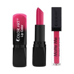 Color Art Set Of 2 Long Lasting Liquid & Bullet Lipstick - Pink-image-99