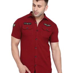 Blisstone Cotton Spread Collar Casual Shirt-image-47