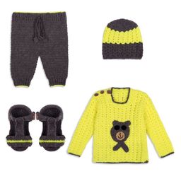 Ragel Infants 4-Piece Self-Design Baby Apparel Gift Set-35