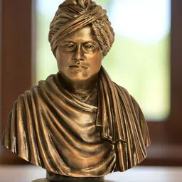 SILAII Bronze-Toned and Black Swami Vivekananda Sculpture Figurine Showpiece-image-14