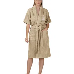 RANGOLI Pure Cotton Bath Robe With 2 Front Pockets-picture-40