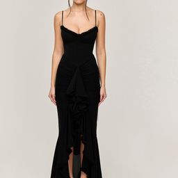 JC Mode Women Solid Shoulder Straps Maxi Dress-image-93