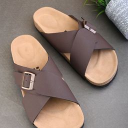 HERE&NOW Men Comfort Sandals With Buckle-image-8
