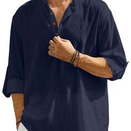 EdinWolf Men India Slim Fit Band Collar Solid Cotton Casual Shirt-image-93