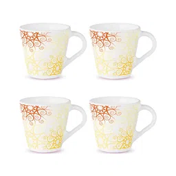 Larah by BOROSIL White Opalware Mugs Set of Cups and Mugs image 5