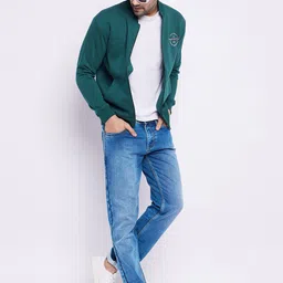 Duke Mock Collar Cotton Front-Open Sweatshirt image 3