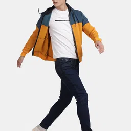 t-base Colourblocked Hooded Front Open Sweatshirt image 5
