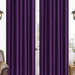 BELLA TRUE Purple 2 Pieces Door Curtains-image-90