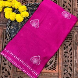 PALASH Embroidered Pure Silk Unstitched Dress Material-image-36