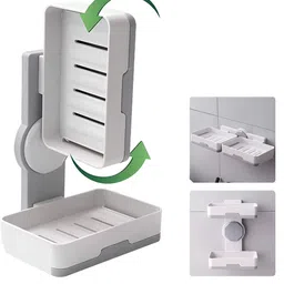 upkaranwale White Plastic Soap Dish-17