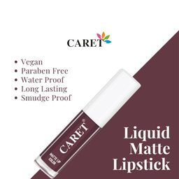 CARET ORGANIC Set Of 5 Super-Pigmented Liquid Matte Lipsticks - 2 ml Each - 7 image 5