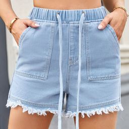 Oh Rare Women High-Rise Denim Shorts-picture-20