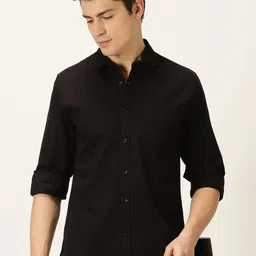 WHY SO FAB Men Semi Sheer Casual Shirt-image-84