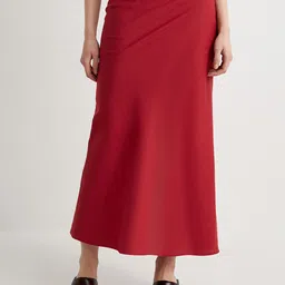Koton Linen A-Line Maxi Skirts-image-15