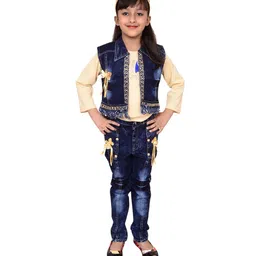 BAESD Girls Embellished Top with Trousers-image-71