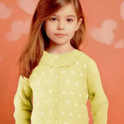 MOMISY Unisex Kids Cable Knit Cardigan-image-48