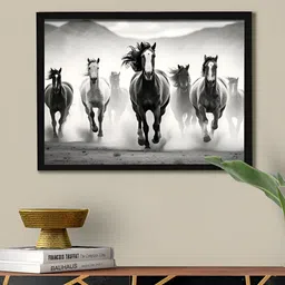 Art Street Black & Multicoloured 1 Piece Wood Abstract Wall Fashion-2