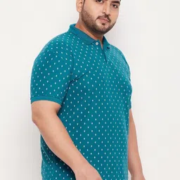 GET GOLF Men Printed Polo Collar Pockets T-shirt-image-89