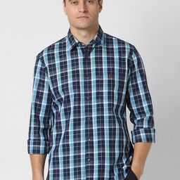 Van Heusen Sport Men Slim Fit Checked Casual Shirt-image-80