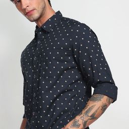 Flying Machine Men Cotton Slim Fit Opaque Printed Casual Shirt-picture-10