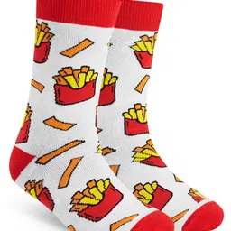 Dynamocks Unisex Printed Calf Length Socks-46