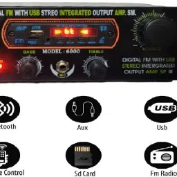 4440 IC Stereo Amplifier 80 Watts with BT/USB/ SD-Card /FM /AUX 150 W AV Power Amplifier-image-32