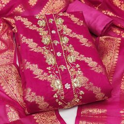 KALINI Unstitched Dress Material-image-124