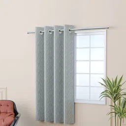 Kuber Industries Grey Window Curtain-42