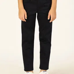 French Connection Boys Solid Smart Easy Wash Chinos Trousers-image-46