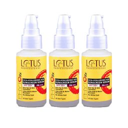Lotus Professional 3Pcs PhytoRx Cica + Hyaluronic Acid SPF 50+ Sunscreen Serum - 30ml Each-53