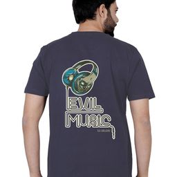 LA MILANO Men Graphic Printed Round Neck Pure Cotton Slim Fit T-shirt-image-86