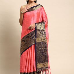 LeeliPeeri Designer Geometric Woven Design Zari Banarasi Saree-image-56