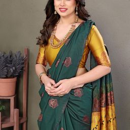 Ekasya Woven Design Banarasi Saree-image-31