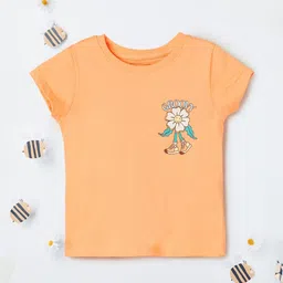 max Girls Typography Printed Applique T-shirt-picture-45