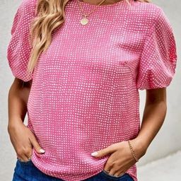 Stylecast X Slyck Printed Puff Sleeve Top-image-56