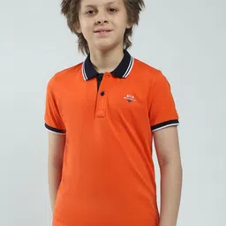 Monte Carlo Boys Polo Collar Pure Cotton T-shirt-picture-30