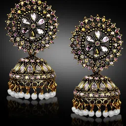 Adhvik Classic Jhumkas Earrings-28