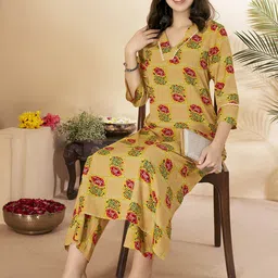Anouk Printed Top With Palazzo Co-Ords image 1