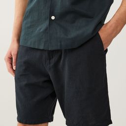 NEXT Men Linen Cotton Chino Shorts-picture-6