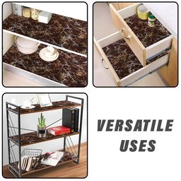 Kuber Industries Brown Set of 1 Regular Shelf Liner Organisers image 3