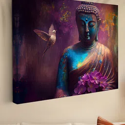 Myntra Elegant Homes Multicoloured 1 Piece Canvas Wall Paintings-image-43